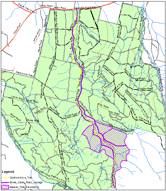 Closed area of Glenwood State Forest
