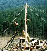 Cable logging equipment